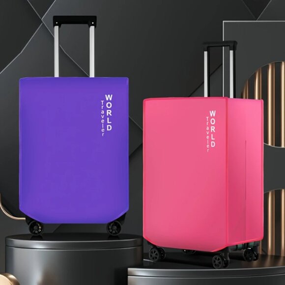 Luggage Protector / Suitcase Cover / Waterproof Slip-On / NWT - Pink - 28" - Picture 3 of 9